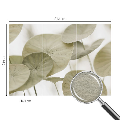 Wall mural with a natural, elegant design