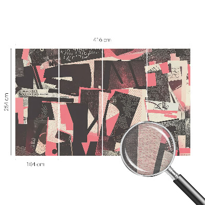 Non-woven photo wallpaper Geometric collage