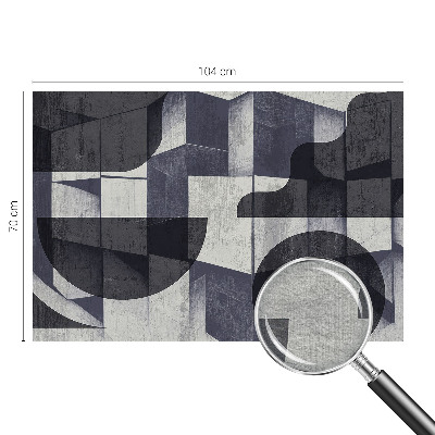 Photo wall mural with a geometric symmetry design