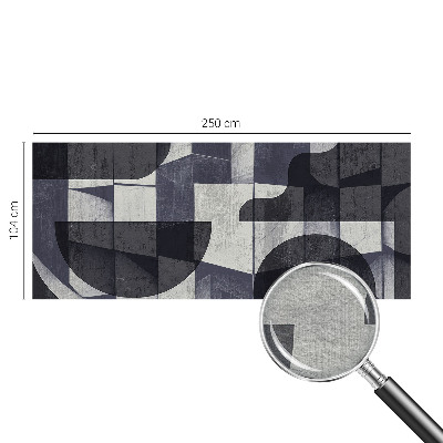 Photo wall mural with a geometric symmetry design