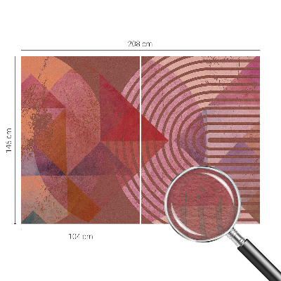 Wall mural for living room Abstract forms
