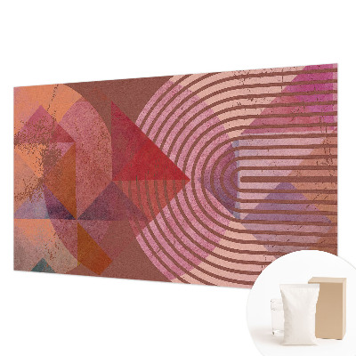 Wall mural for living room with abstract forms