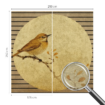 Wall mural for bedroom Harmony bird