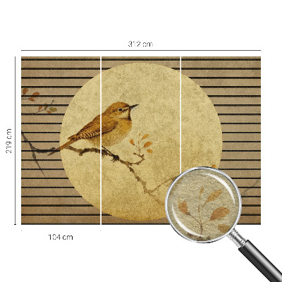 Wall mural for bedroom Harmony bird