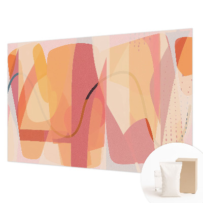 Decorative wall mural for living room with a colorful abstract design