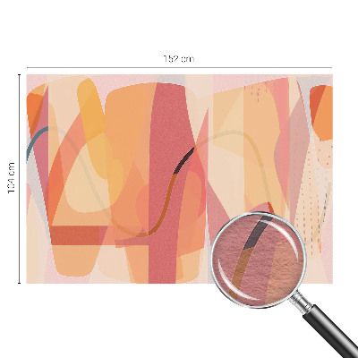 Decorative wall mural for living room with a colorful abstract design