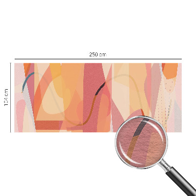 Decorative wall mural for living room with a colorful abstract design