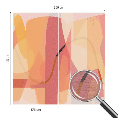Decorative wall mural for living room with a colorful abstract design