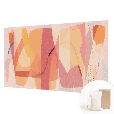 Decorative wall mural for living room with a colorful abstract design