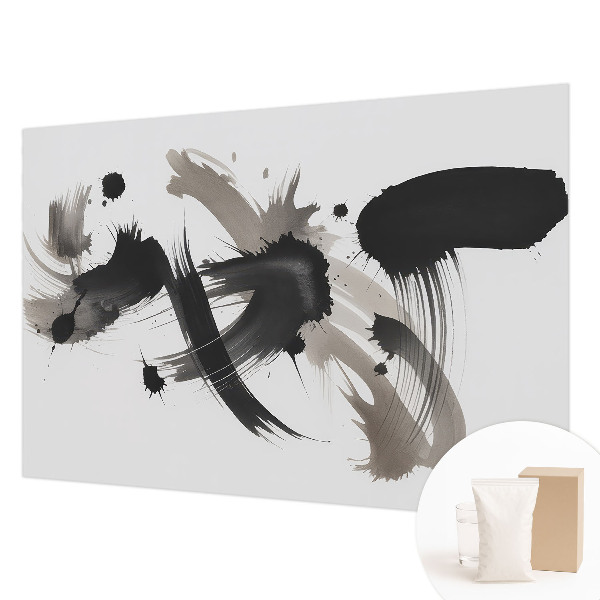 Wallpaper mural for living room featuring an abstract expression design