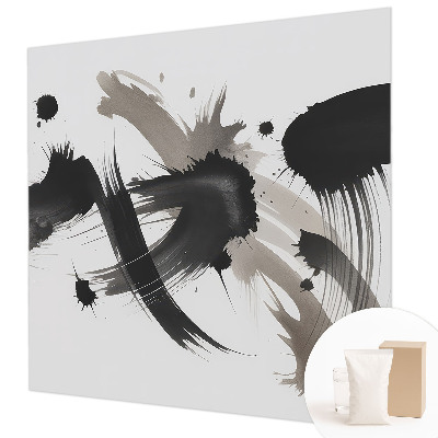 Wallpaper mural for living room featuring an abstract expression design