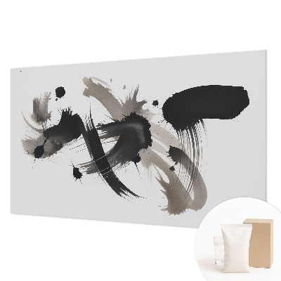 Wallpaper mural for living room featuring an abstract expression design