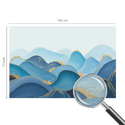 Bedroom wall mural wallpaper with a rolling landscape design
