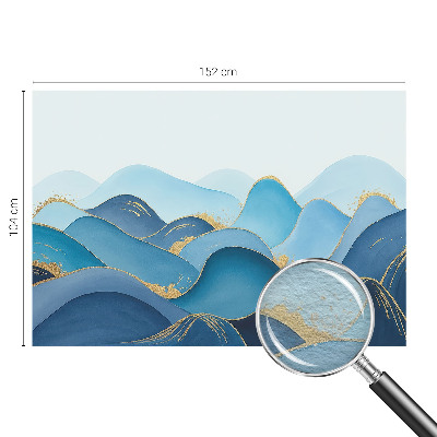 Bedroom wall mural wallpaper with a rolling landscape design