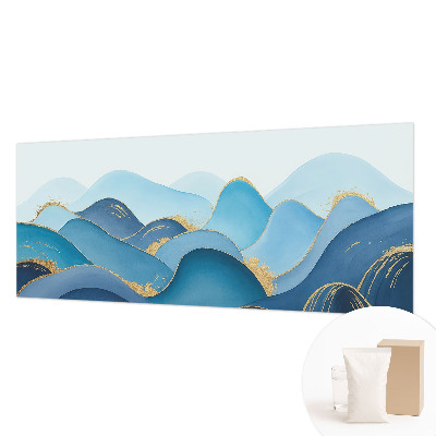 Bedroom wall mural wallpaper with a rolling landscape design