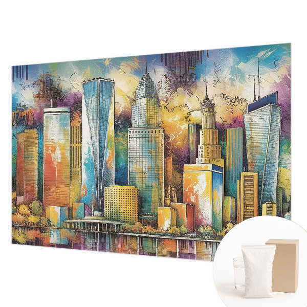 Large wallpaper mural City panorama