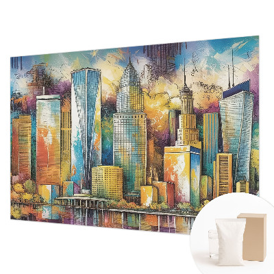 Large wallpaper mural City panorama