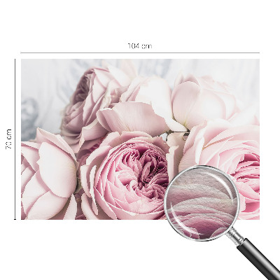 Custom size wall mural Pink roses