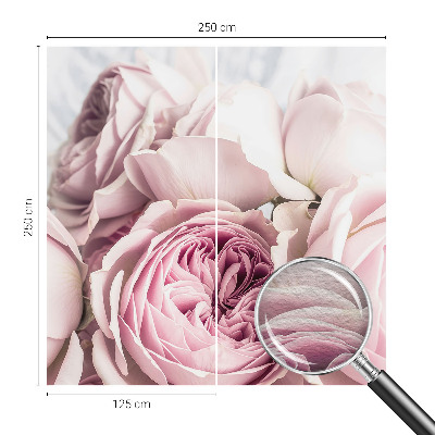Custom size wall mural Pink roses