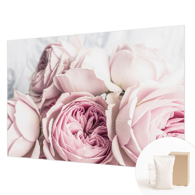 Custom size wall mural Pink roses