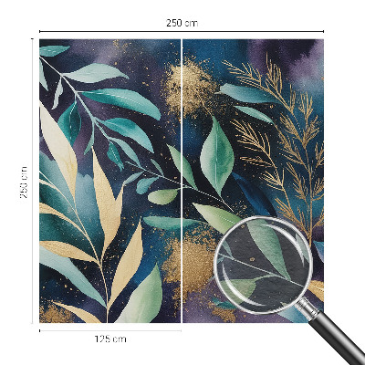 Modern wall mural Botanical leaves
