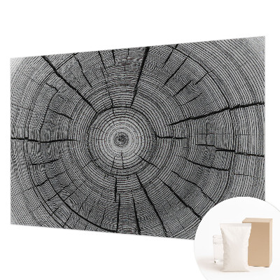 Modern wall mural for living room with a forest harmony design