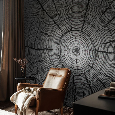 Modern wall mural for living room with a forest harmony design