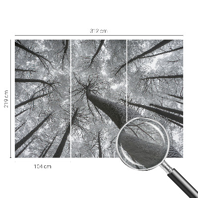Premium wall mural for bedroom with a winter landscape design