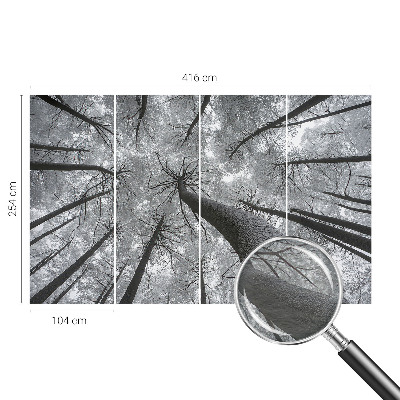 Premium wall mural for bedroom with a winter landscape design
