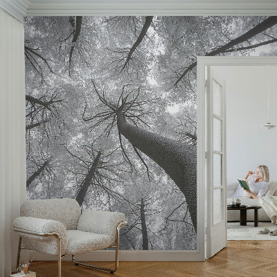Premium wall mural for bedroom with a winter landscape design