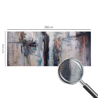 Decorative wall mural for living room featuring a mysterious figure
