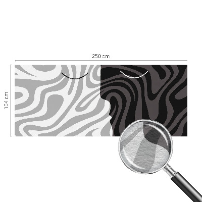 Premium photo wallpaper with an abstract faces design