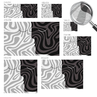 Premium photo wallpaper Abstract faces