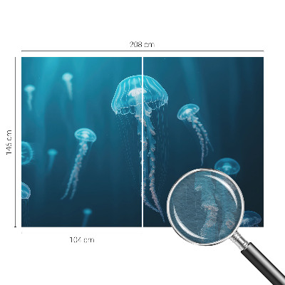 Non-woven wall mural with a maritime elegant design