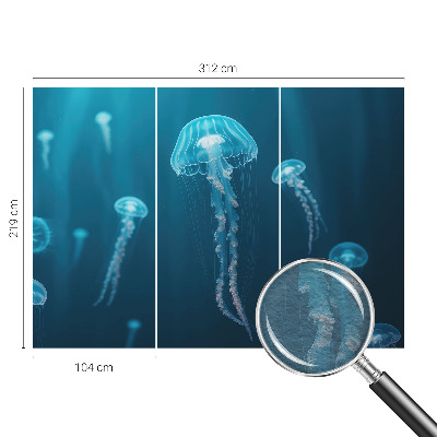 Non-woven wall mural with a maritime elegant design