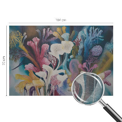 Wallpaper mural featuring a floral explosion