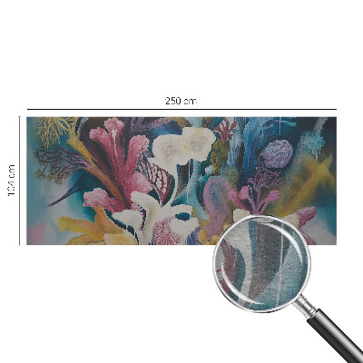 Wallpaper mural featuring a floral explosion