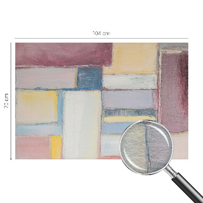 Photo wallpaper with a geometric forms pattern