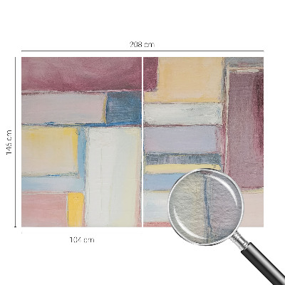 Photo wallpaper with a geometric forms pattern