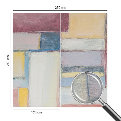 Photo wallpaper with a geometric forms pattern