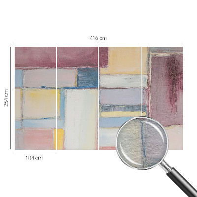 Photo wallpaper with a geometric forms pattern
