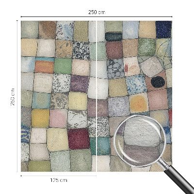 Bedroom wall mural wallpaper Colorful mosaic