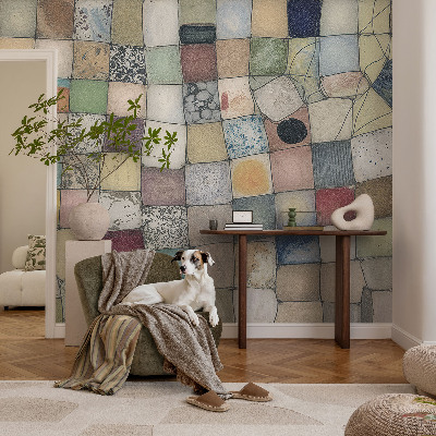 Bedroom wall mural wallpaper Colorful mosaic