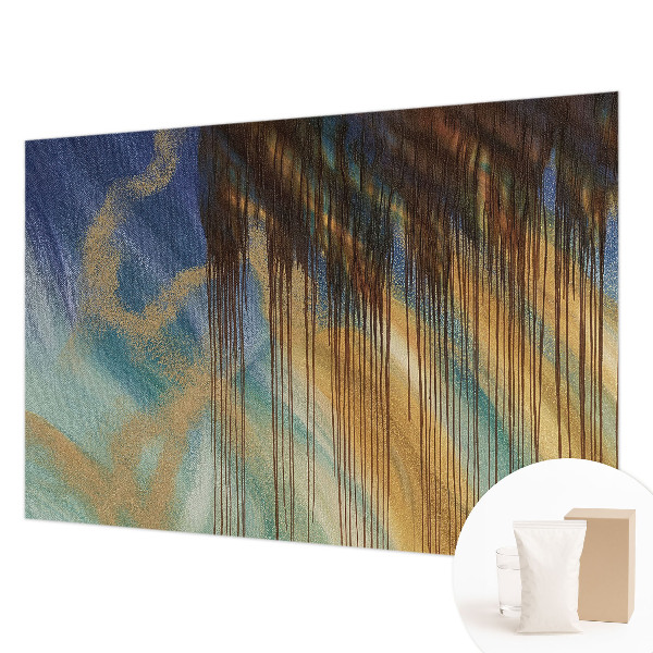 Wallpaper mural for living room featuring an abstract composition