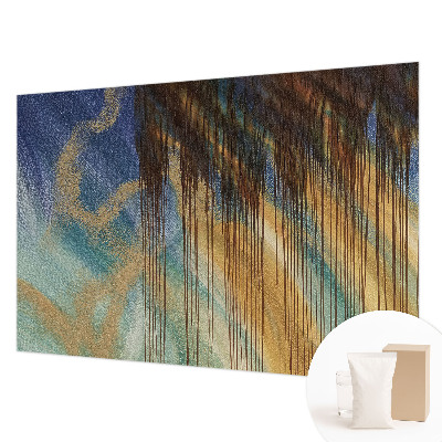 Wallpaper mural for living room featuring an abstract composition