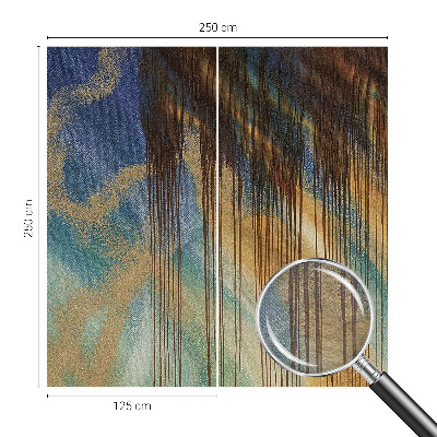 Wallpaper mural for living room featuring an abstract composition