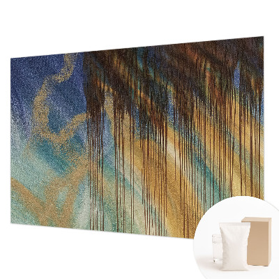 Wallpaper mural for living room featuring an abstract composition