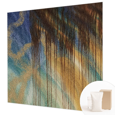 Wallpaper mural for living room featuring an abstract composition