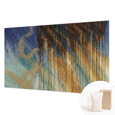 Wallpaper mural for living room featuring an abstract composition