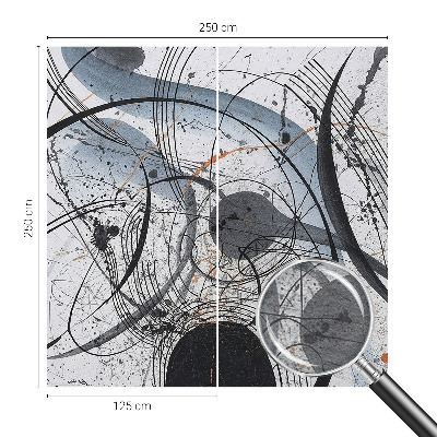 Large wallpaper mural Expressive abstraction